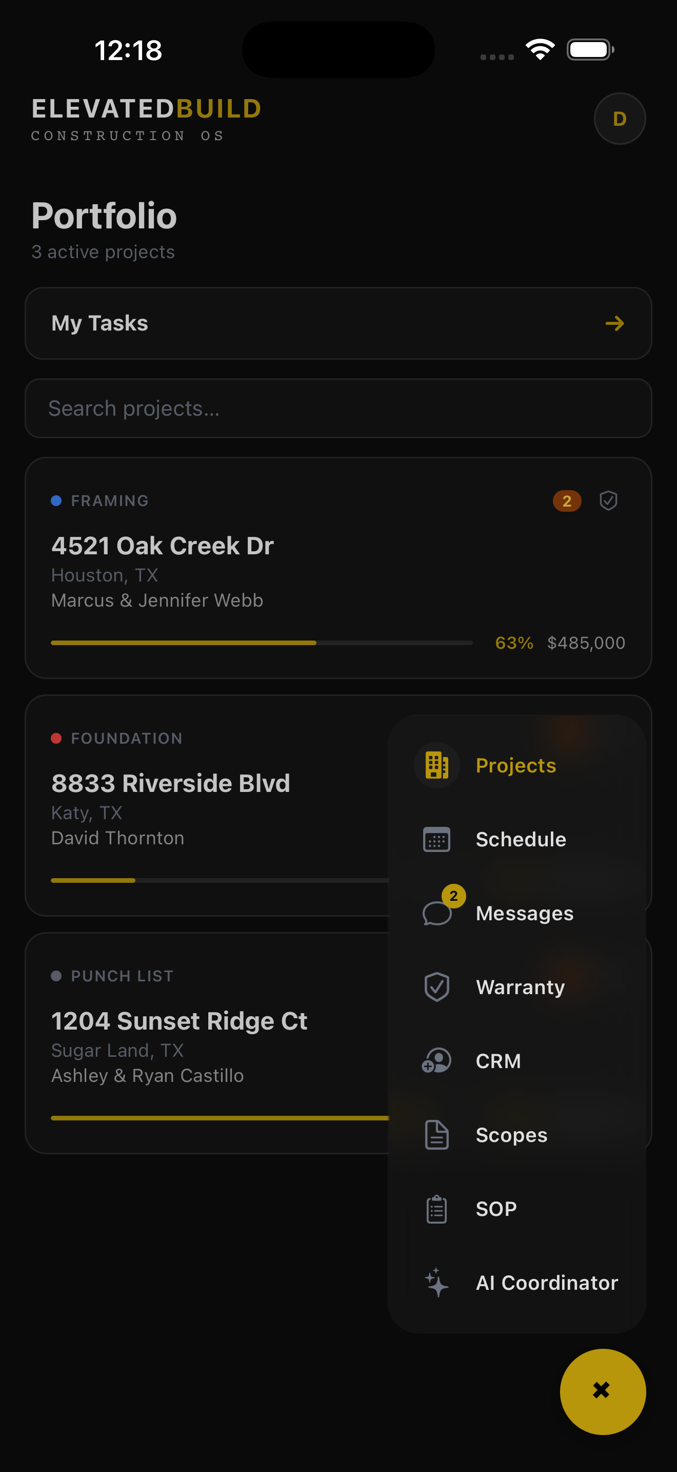 ElevatedBuild iOS app